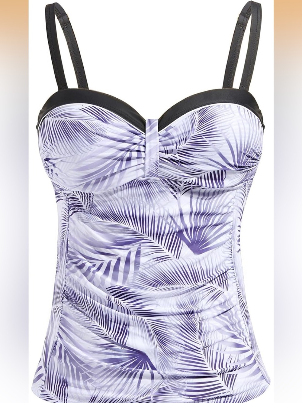 Underwire Tummy Control Swimsuit Top Push Up Bathing Suit Top XXL. 2435/bb11